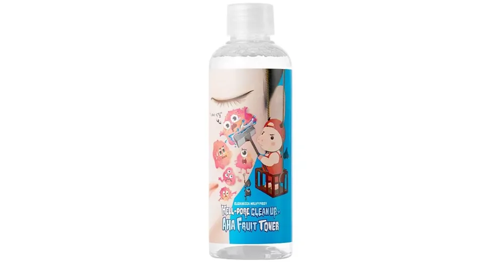 Elizavecca Hell Pore Clean Up AHA Fruit Toner - Hámlasztó Toner Gyümölcssavakkal 200ml Expressz szállítás