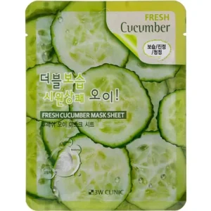 3W Clinic Fresh Cucumber Mask Sheet – Hidratáló Arcmaszk 23ml/1db Gyors szállítás