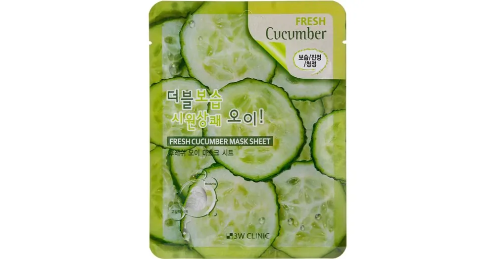 3W Clinic Fresh Cucumber Mask Sheet – Hidratáló Arcmaszk 23ml/1db Gyors szállítás