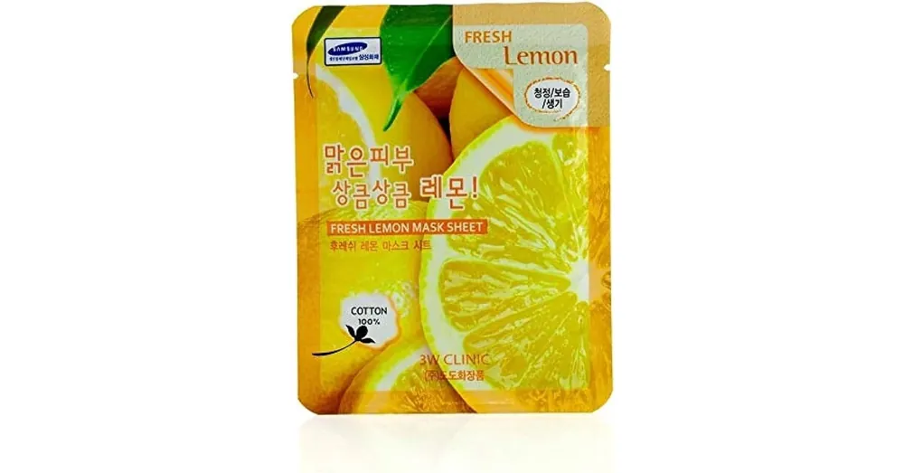 3W Clinic Fresh Lemon Mask Sheet – Hidratáló Arcmaszk 23ml/1db Kedvezményes ár