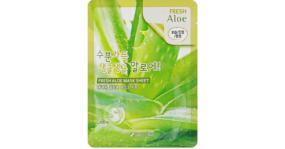Kihagyhatatlan ajánlat 3W Clinic Fresh Aloe Mask Sheet – Hidratáló Arcmaszk 1db/23g