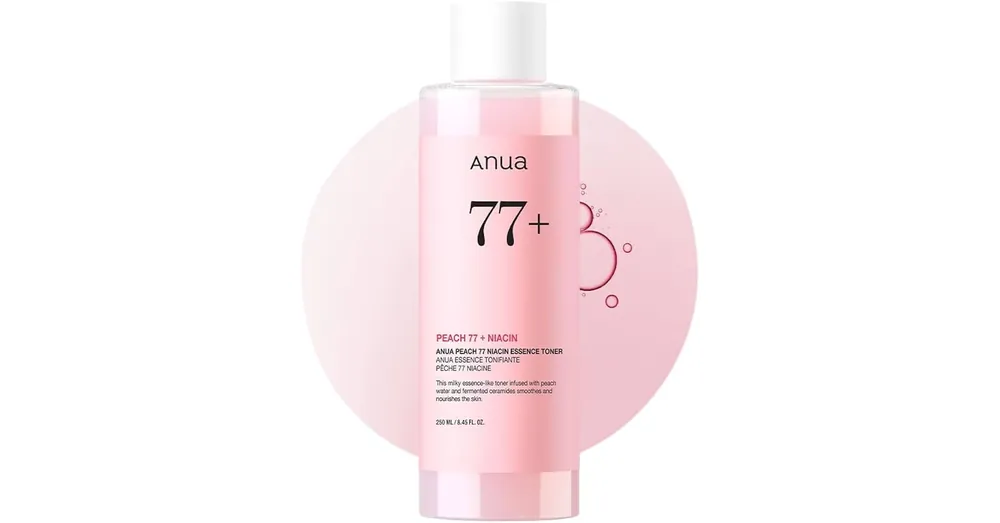 Anua Peach 77% Niacin Essence Toner - Nyugtató Toner Barackkivonattal és Niacinamiddal 250ml Biztonságos fizetés