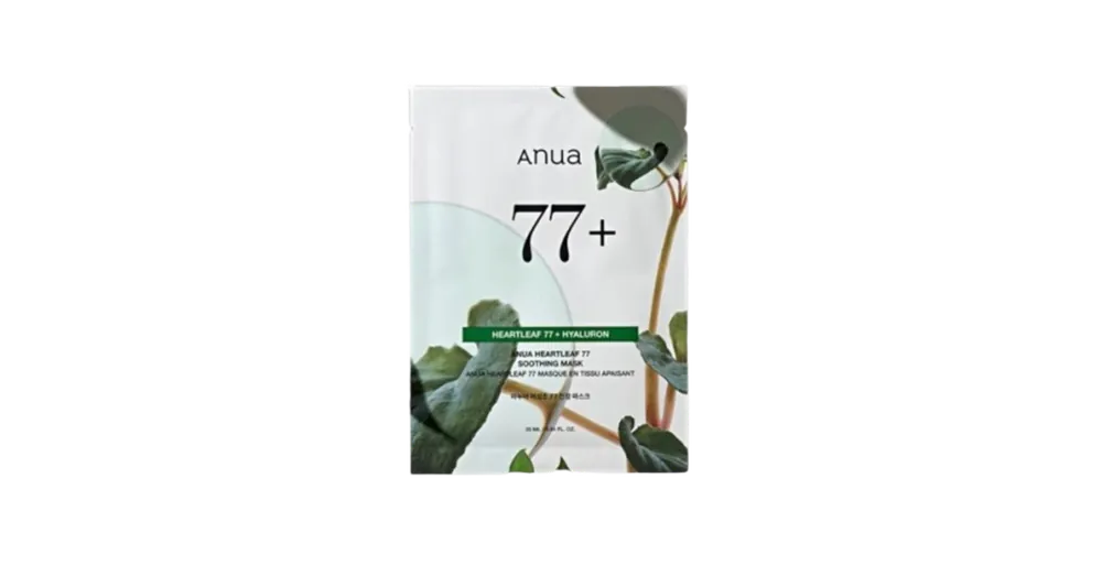 Népszerű Anua Heartleaf 77% Soothing Sheet Mask - Nyugtató Szövetmaszk 1db/25ml