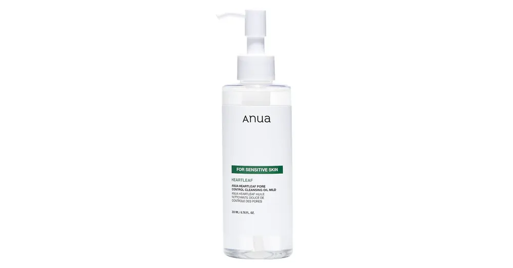 Gyors szállítás Anua Heartleaf Pore Control Cleansing Oil MILD - Hidrofil Olaj Érzékeny Bőrre 200ml