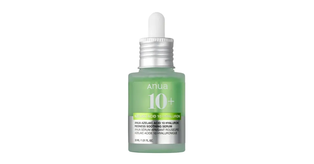 Újdonság Anua Azelaic Acid 10 + Hyaluron Redness Soothing Serum - Gyulladáscsökkentő Szérum Azelainsavval 30ml