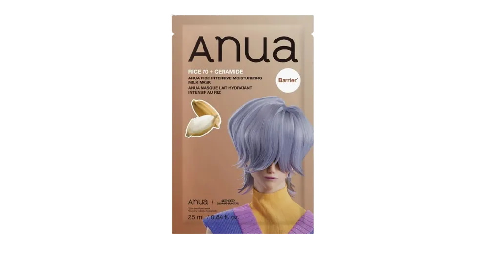 Vásárlói kedvenc Anua K-Pop Demon Hunters Rice Intensive Moisturizing Milk Mask – Hidratáló Fátyolmaszk 1db/25ml