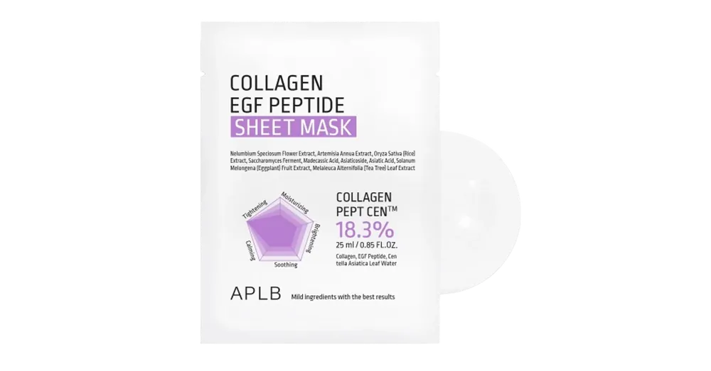 APLB Collagen EGF Peptide Sheet Mask - Hidratáló Arcmaszk 1db/25ml Nézd meg most