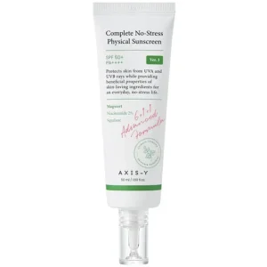 AXIS-Y Complete No-Stress Physical Sunscreen V. 3 SPF50+ PA++++ - Ásványi Fényvédő 50ml Árcsökkenés