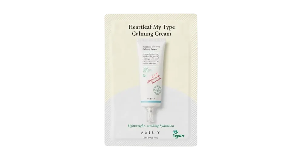 Axis-Y Heartleaf My Type Calming Cream (sample) – Nyugtató Hidratáló Krém 1.5ml (sample) Árcsökkenés