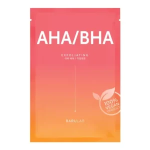 Utolsó esély Barulab The Clean Vegan AHA/BHA Mask - Hámlasztó Szövetmaszk Savakkal 1db/23g