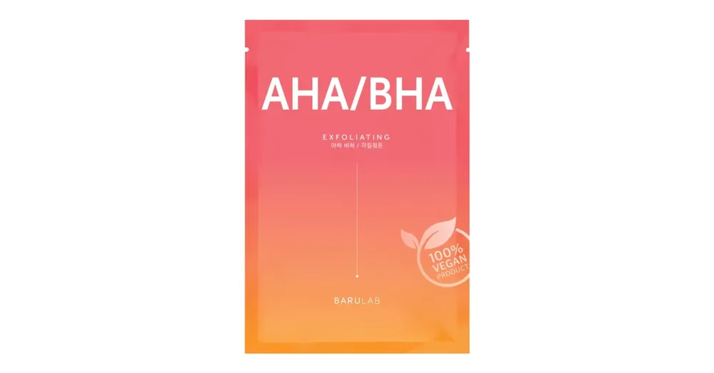 Utolsó esély Barulab The Clean Vegan AHA/BHA Mask - Hámlasztó Szövetmaszk Savakkal 1db/23g