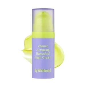 Végkiárusítás By Wishtrend Vitamin A-mazing Bakuchiol Night Cream MINI - Éjszakai Krém Retinallal és Bakuchiollal MINI 10g