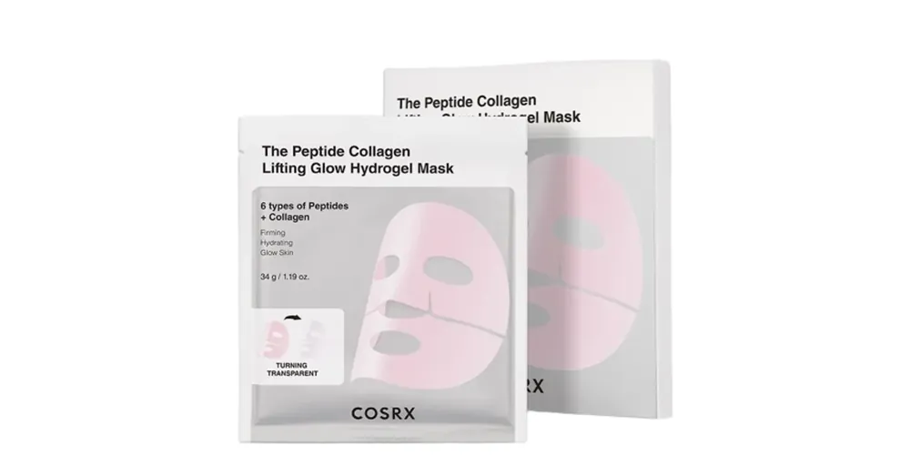 Legkelendőbb Cosrx Peptide Collagen Glow Hydrogel Mask - Peptiddel és Kollagénnel dúsított Hidrogél Maszk 1db/34g
