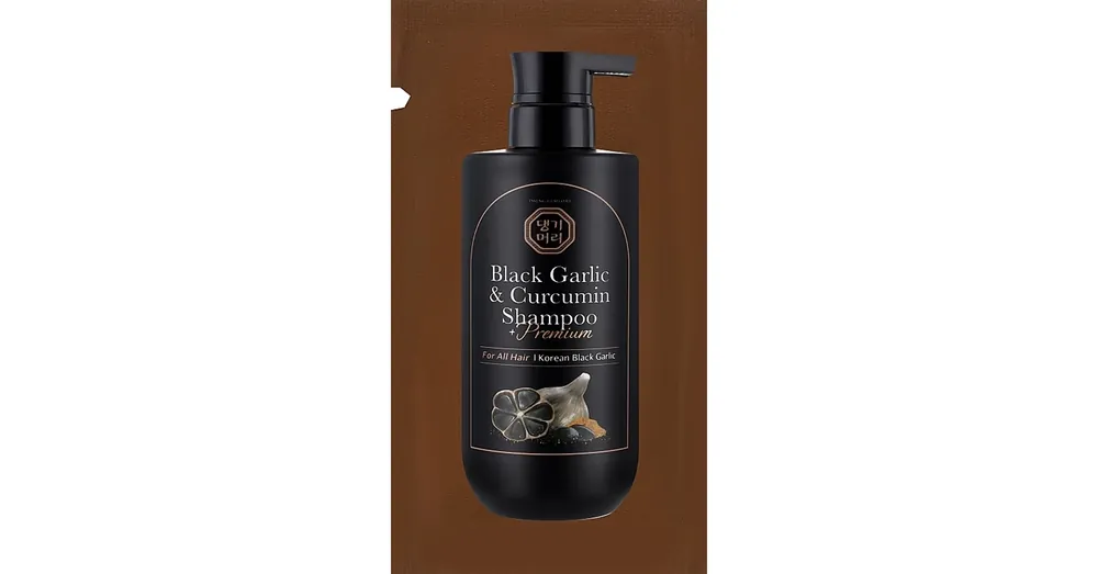 Újdonság Daeng Gi Meo Ri Black Garlic & Curcumin Shampoo (sample)– Regeneráló Sampon Hajra (sample) 7ml