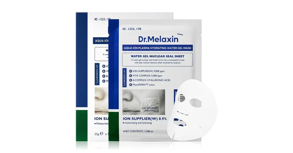 Legjobb ár Dr. Melaxin Aqua Ion Plasma Water Gel Mask Pack - Hidratáló Gélmaszk 5db