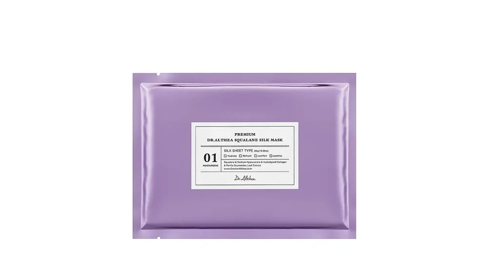 Dr. Althea Premium Squalane Silk Mask - Hidratáló Szövetmaszk Szkvalánnal 1db/28g Azonnali szállítás