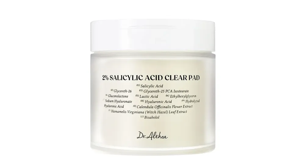 Különleges ajánlat Dr. Althea 2% Salicylic Acid Clear Pad - Szalicilsavas Tonerpárnák 60db/250ml