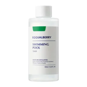 Árcsökkenés EQQUALBERRY Swimming Pool Daily Facial Toner – Hidratáló És Hámlasztó Arctonik 155ml