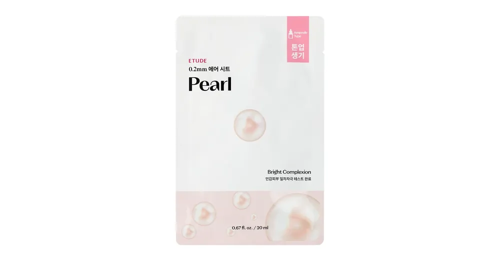 Olcsó Etude 0.2 Therapy Air Mask Pearl - Világosító Fátyolmaszk 1db/20ml