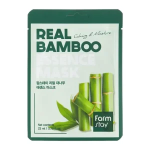 Farmstay Real Bamboo Essence Mask - Hidratáló Fátyolmaszk Bambuszkivonattal 1db/23ml Nézd meg most