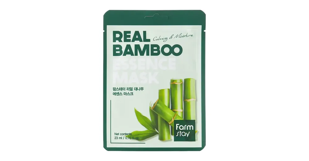 Farmstay Real Bamboo Essence Mask - Hidratáló Fátyolmaszk Bambuszkivonattal 1db/23ml Nézd meg most