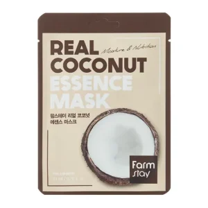 Azonnali szállítás Farmstay Real Coconut Essence Mask - Szövetmaszk Kókuszdió Kivonattal 1db/23ml