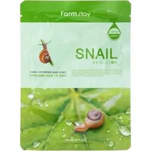 Farmstay Visible Difference Mask Sheet Snail - Szövetmaszk Csiganyál Kivonattal 1db/23ml Legkelendőbb