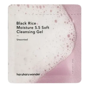 HaruHaru Wonder Black Rice Moisture 5.5 Soft Cleansing Gel (sample) – Hidratáló Arctisztító Gél 5,5 PH 2ml (sample) Legkelendőbb