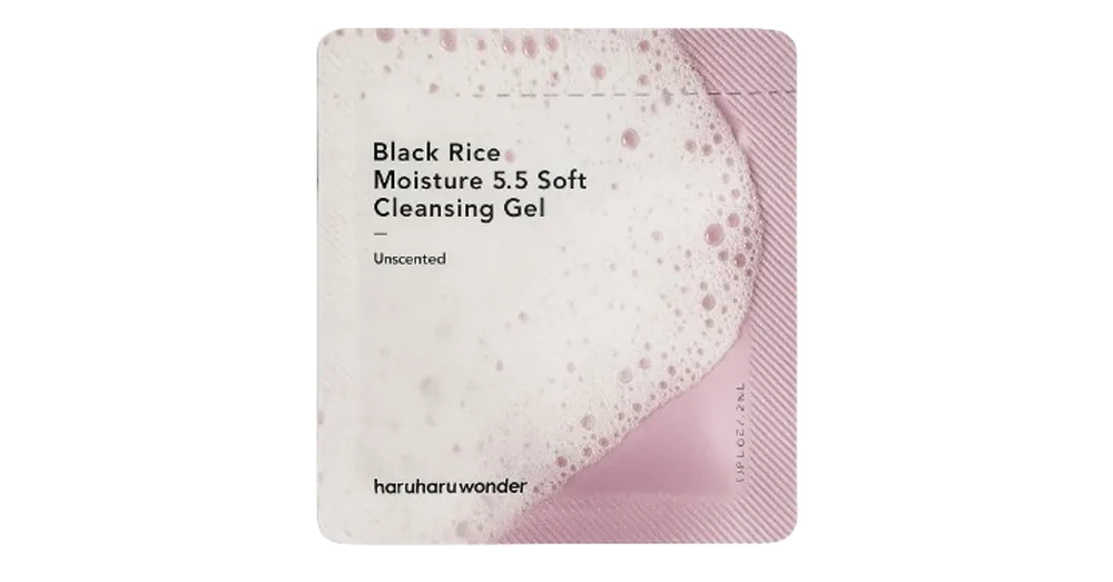 HaruHaru Wonder Black Rice Moisture 5.5 Soft Cleansing Gel (sample) – Hidratáló Arctisztító Gél 5,5 PH 2ml (sample) Legkelendőbb