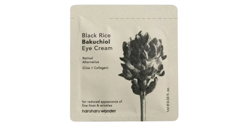 Haruharu Wonder Black Rice Bakuchiol Eye Cream SAMPLE - Szemkörnyékápoló Krém SAMPLE 1ml Árcsökkenés