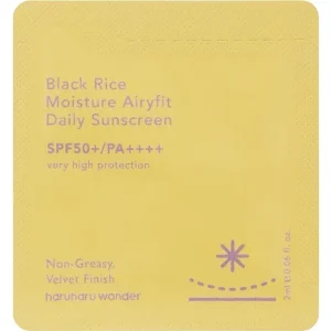 Expressz kézbesítés Haruharu Wonder Black Rice Moisture Airyfit Daily Sunscreen (sample) – Napi Hidratáló Fényvédő Krém 2ml (sample)