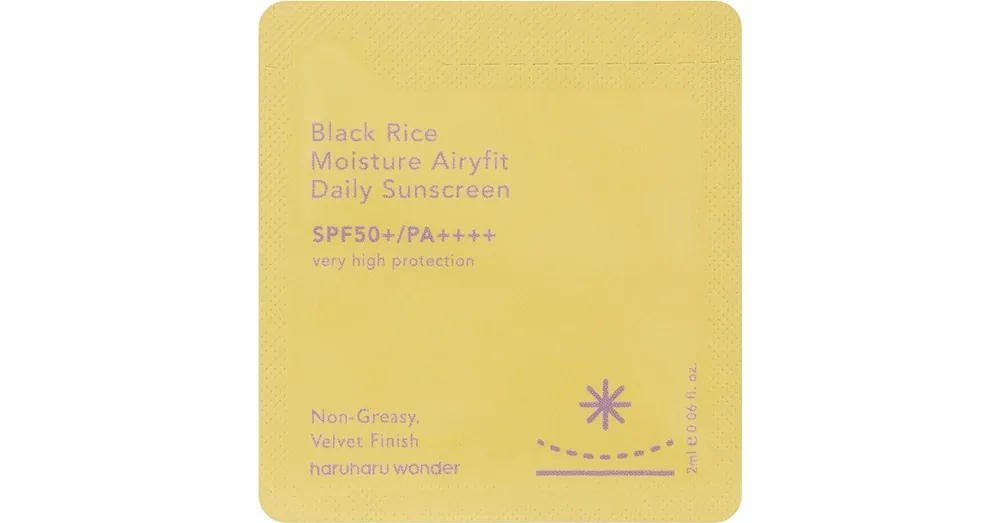 Expressz kézbesítés Haruharu Wonder Black Rice Moisture Airyfit Daily Sunscreen (sample) – Napi Hidratáló Fényvédő Krém 2ml (sample)