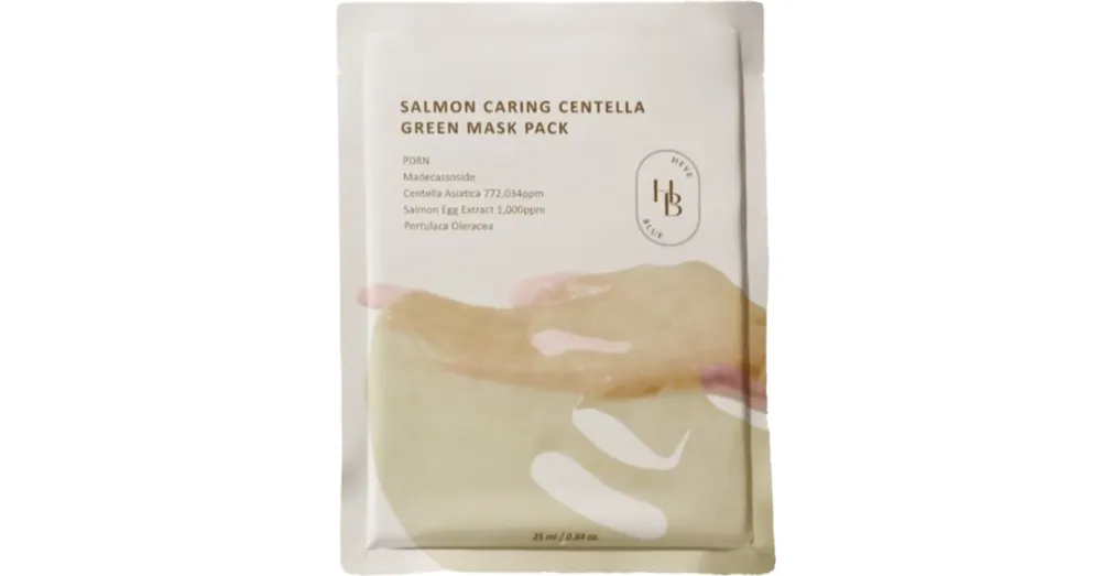 HEVEBLUE Salmon Caring Centella Green Mask Pack – Hidratáló és Nyugtató Maszk 1db/25ml Legkelendőbb