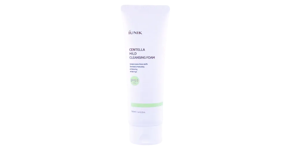 Kedvezmény iUNIK Centella Mild Cleansing Foam - Gyengéd Tisztító Hab Centellával 120ml