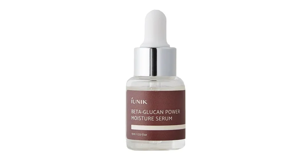 Árcsökkenés IUNIK Beta-Glucan Power Moisture Serum MINI - Hidratáló Arcszérum MINI 15ml