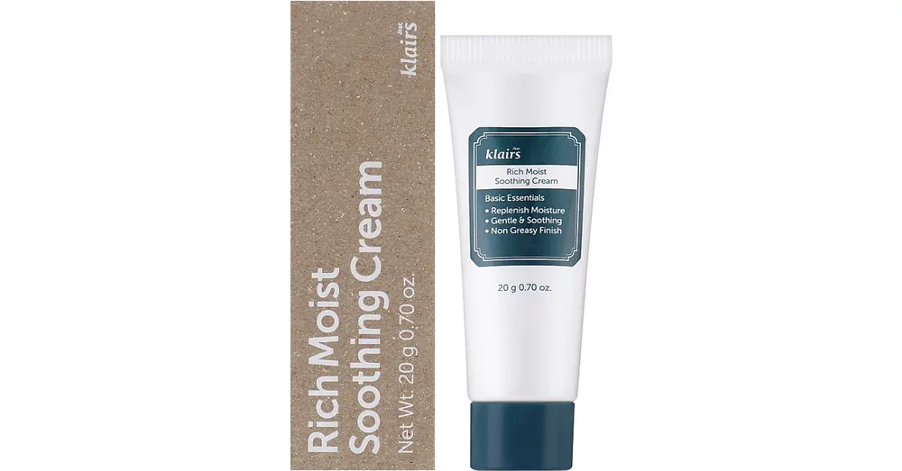 Klairs Rich Moist Soothing Cream MINI – Mélyhidratáló És Nyugtató Krém MINI 20ml Olcsó