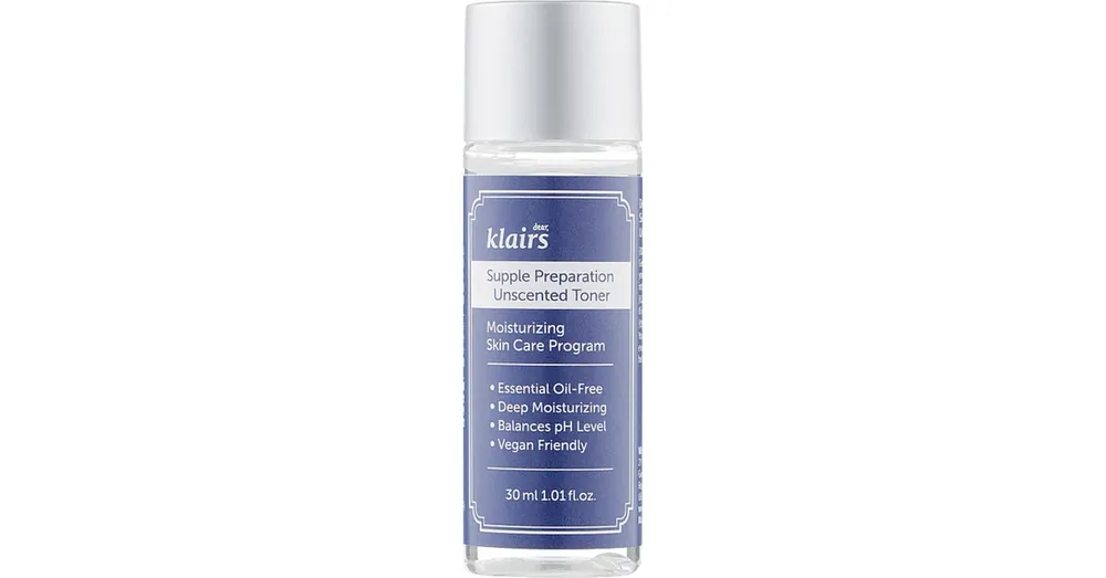 Biztonságos fizetés Klairs Supple Preparation Unscented Toner MINI – Illatmentes Hidratáló Tonik MINI 30ml