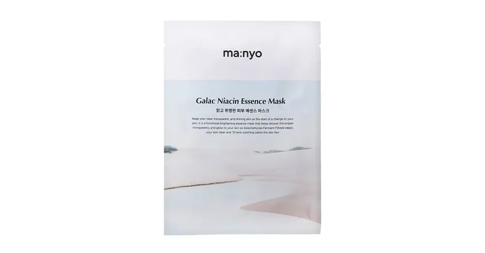 Szezonális akció Manyo Galac Niacin Essence Mask – Bőrtónus Kiegyenlítő Fátyolmaszk 1db/30g