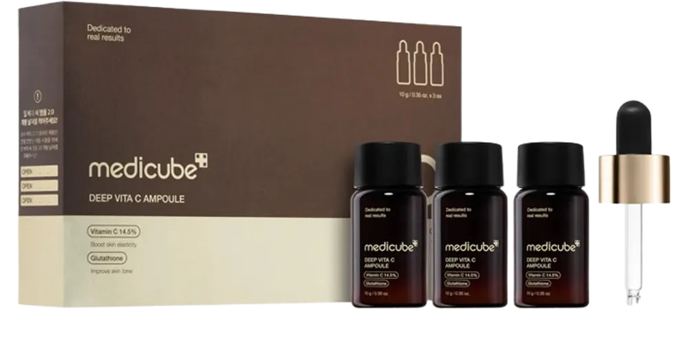 Medicube Deep Vita C Ampoule 2.0 - Világosító Ampullák Arcra 3db x 10g Kiárusítás