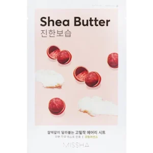 Missha Airy Fit Sheet Mask - Shea Butter – Tápláló Textilmaszk Shea Vajjal 19g Kiárusítás