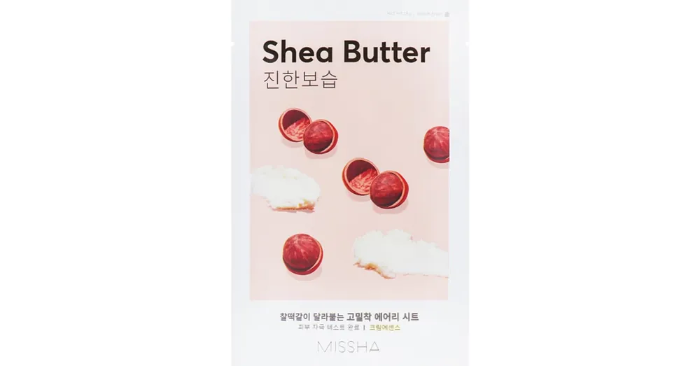 Missha Airy Fit Sheet Mask - Shea Butter – Tápláló Textilmaszk Shea Vajjal 19g Kiárusítás