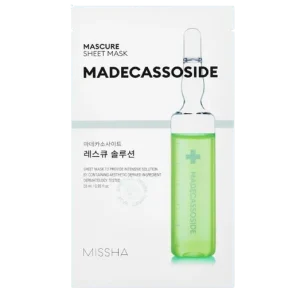 Kiárusítás Missha Mascure Rescue Solution Sheet Mask Madecassoside – Arcmaszk Madecassoside-dal 28ml