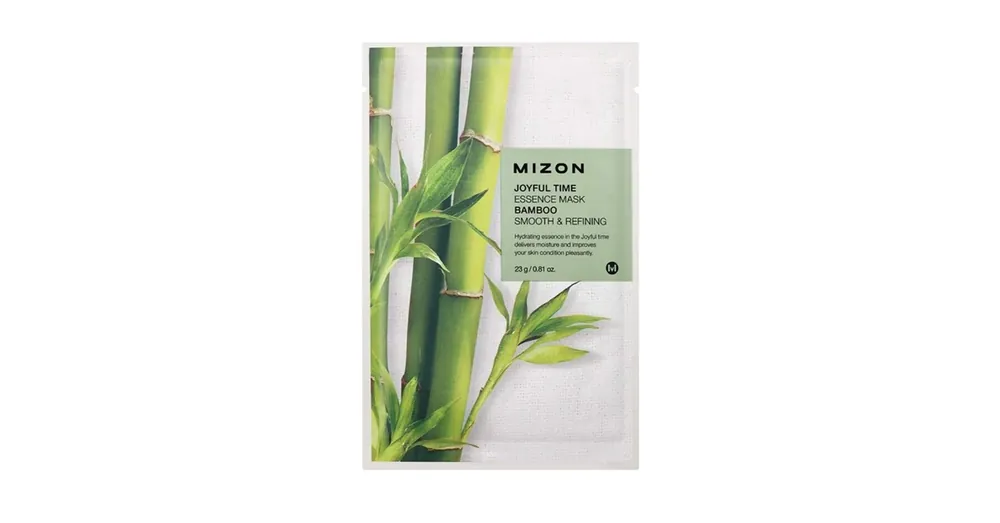 Árcsökkenés Mizon Joyful Time Essence Mask – Bamboo – Bambuszos Fátyolmaszk 1db/23g