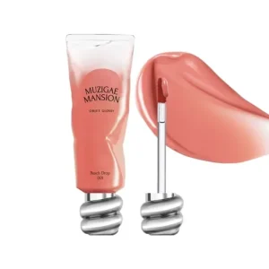 Végkiárusítás Muzigae Mansion Objet Glossy – 001 Peach Drop – Fényes Ajakfény 6g