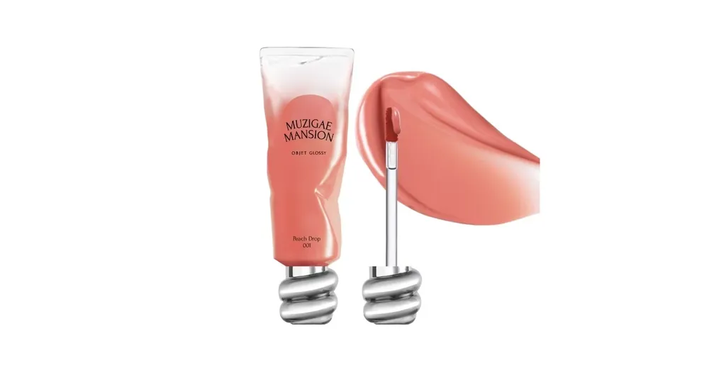 Végkiárusítás Muzigae Mansion Objet Glossy – 001 Peach Drop – Fényes Ajakfény 6g