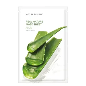 Nature Republic Real Nature Aloe Sheet Mask - Hidratáló Arcmaszk 1db/23ml Ne maradj le