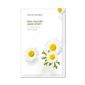 Olcsóbb Nature Republic Real Nature Chamomile Sheet Mask - Nyugtató Arcmaszk 1db/23ml