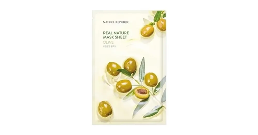 Nature Republic Real Nature Olive Sheet Mask - Hidratáló Arcmaszk 1db/23ml Árengedmény