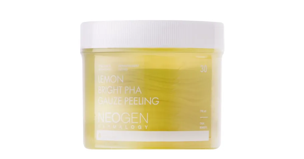 Neogen Lemon Bright PHA Gauze Peeling - Hámlasztó Arckorongok Savakkal és Citromkivonattal 30db/190ml Csak ma