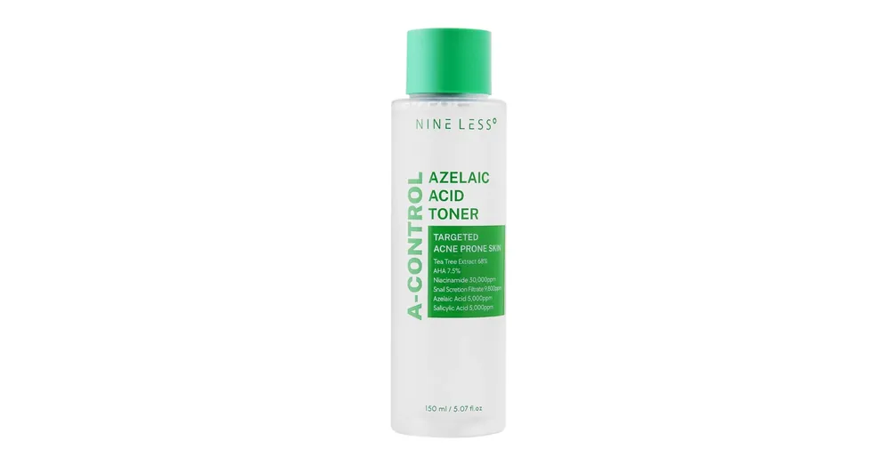 Nine Less A-Control Azelaic Acid Toner - Azelainsavas Pattanáskezelő Tonik 150ml Újdonság